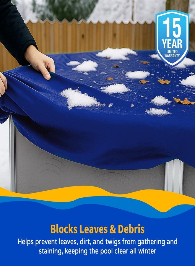 Blue Wave BWC900 Gold 15-Year 12-ft Round Above Ground Pool Winter Cover,Royal Blue - Image 4