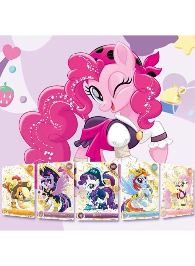 Card Game Genuine Pony Baoli Card Huiyue Bag Twilight Version Rainbow Bag Cartoon Fun Film Bag Card Collection-Color:15 Yuan Bag-A Box Of Pony Polly's Eternal Fantasy World Badge  - Image 3