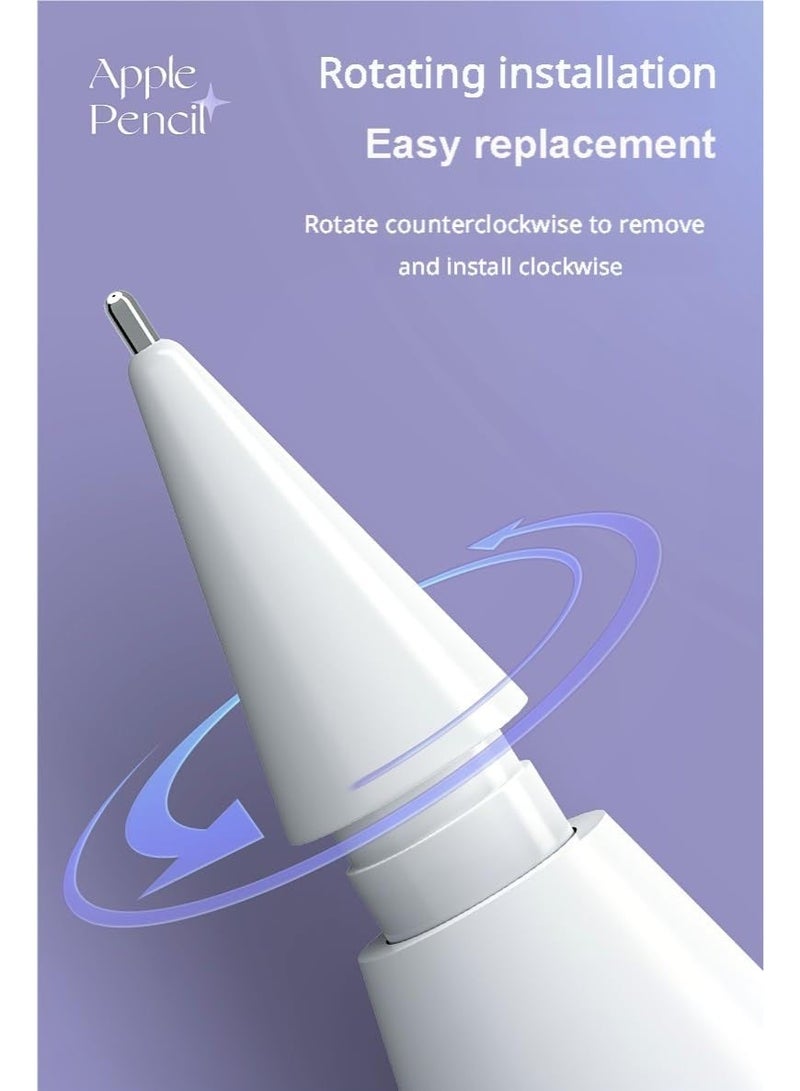 Replacement Pencil Tips for Apple Pencil Pro,Upgraded Pencil Tips fit for Apple 2nd 1st Gen USB-C,and Logitech Crayon Digital Pencil,Needle Pencil Tips with Case,IPad Pro Pencil Sets - Image 3