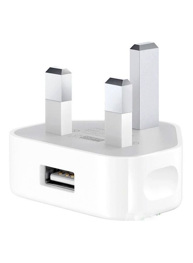 NIBEMINENT 3 Pin Charging Adapter Plug For Apple iPad/iPhone White 