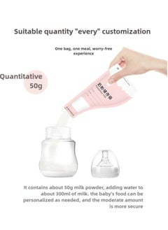 bbet 30Pcs Baby Milk Powder Dispensers, Portable Babies Feeding Milk-Powder Storage Bags, Disposable Food Leakproof Pouches, Formula Containers for Travel, Feeding-Milk Sealed for Newborn Parents Family-Pink  - Image 2