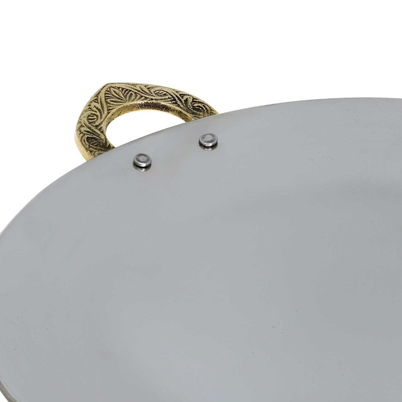 Prisha India Serveware Tawa Utensil Serving Tray and Platter