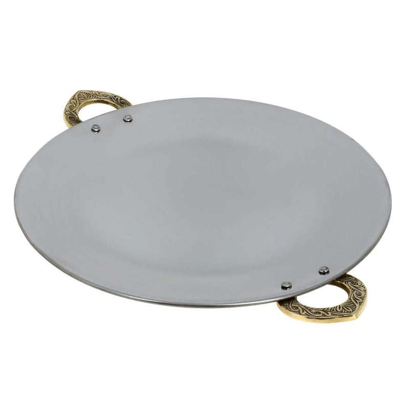 Prisha India Serveware Tawa Utensil Serving Tray and Platter