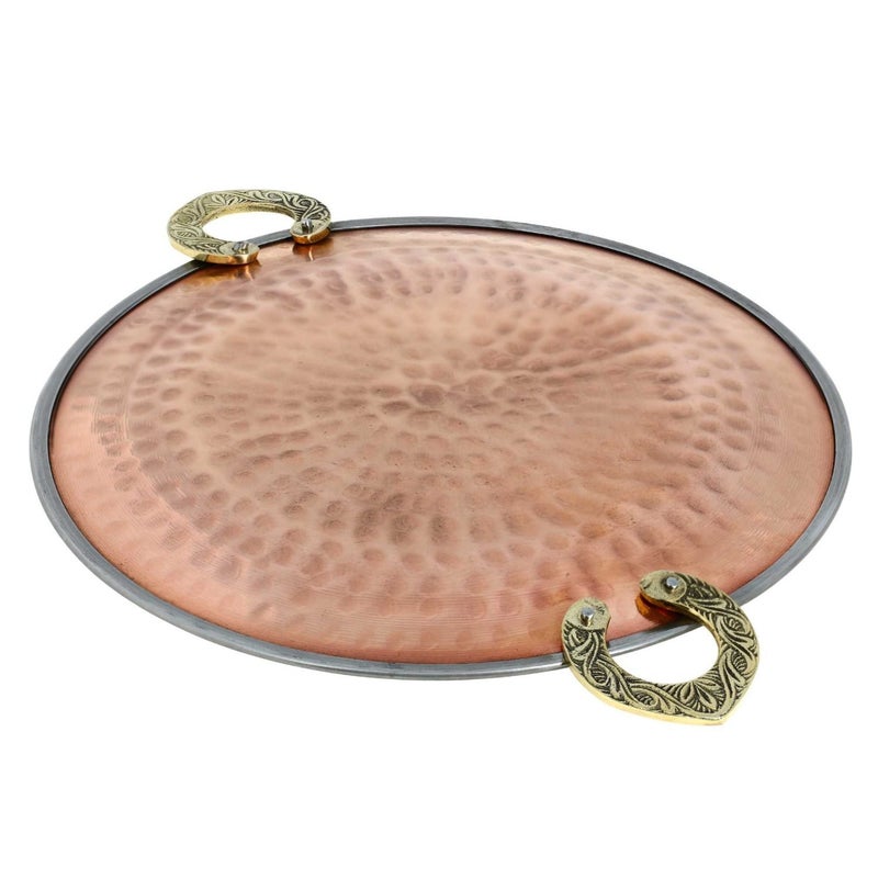 Prisha India Serveware Tawa Utensil Serving Tray and Platter