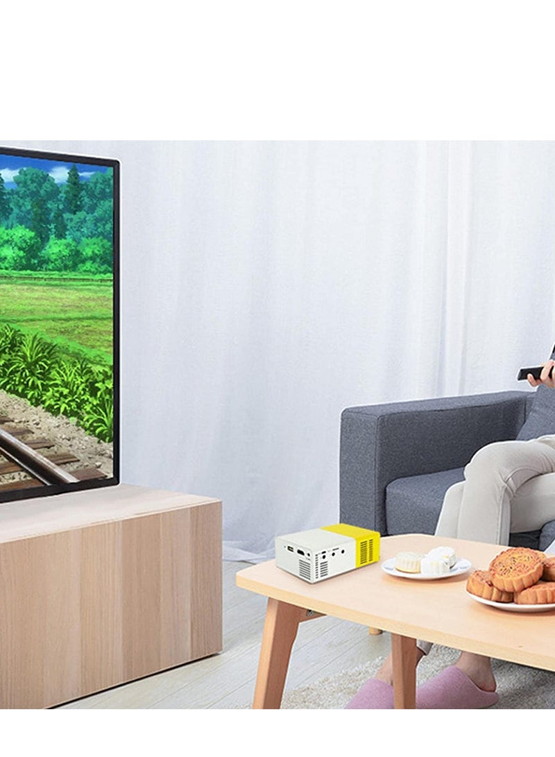 Micro Mini Projector,Durable Ultra Mini Portable Projector for YG300 | Easy to Use Garden Projector for Smartphone, Laptop, Home Cinema Generic - Image 3