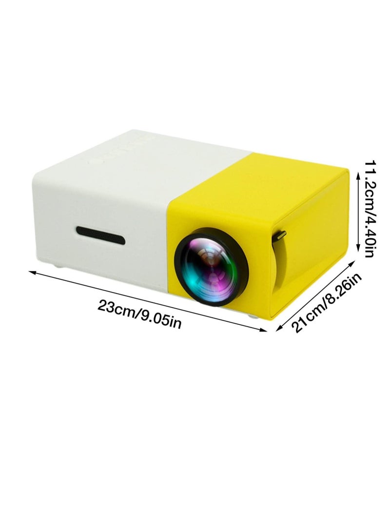 Micro Mini Projector,Durable Ultra Mini Portable Projector for YG300 | Easy to Use Garden Projector for Smartphone, Laptop, Home Cinema Generic - Image 5