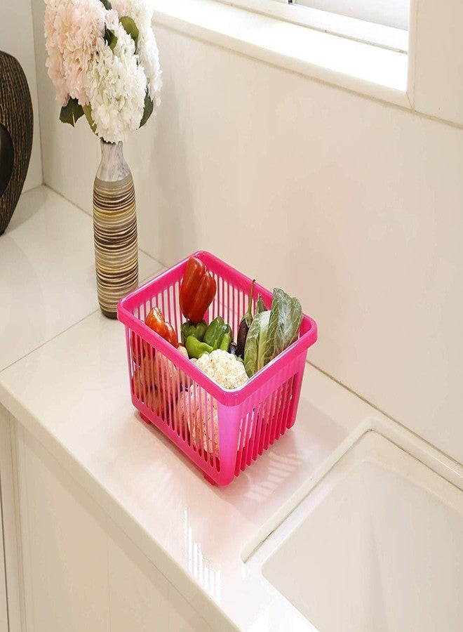 Baboies 3 in 1 Kitchen Sink Dish Drainer Drying Rack Multi Kitchen Sink Dish Plate Drainer Drying Rack Wash Organizer Tray Holder Basket 45 X 24 X 14 cm (Multi Color) - Image 4