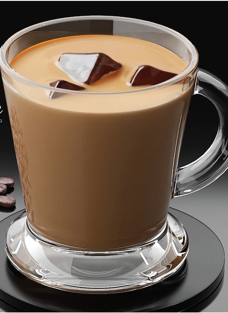 CITY GLASS Lychee Mug 80 ML - 6* Mugs Perfect Espresso cup simple transparent design  - Image 3