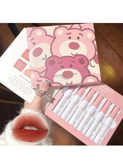6 Colors Liquid Lip Gloss Set Velvet Matte Nude LongLasting Waterproof NonStick Cup Not Fade Shimmer Lip Gloss Red Lipstick Set Gift For Women