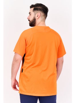 Nike Men Dri Fit Short Sleeve Football Jersey, Orange  - Image 3