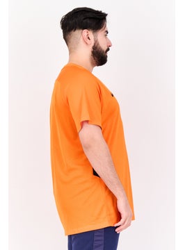 Nike Men Dri Fit Short Sleeve Football Jersey, Orange  - Image 2