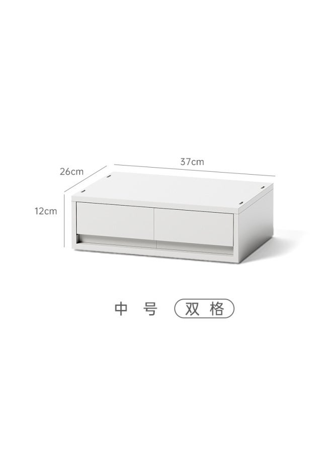 Quner Style Clothes Storage Box Hallway Key Mask Double Grid Classification Storage Box Wardrobe Underwear Clothing Storage Box - Image 1