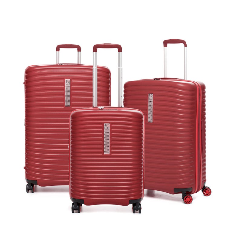 RONCATO MODO BY RV RONCATO Luggage Set 3 Hard Shell 4 wheels Vega, 117/123 72/86 39/47 Lt - 78x52x29/34 cm 68x48x25/30 cm 55x40x20/25 cm, Lightweight, Expandable, Internal Organizer, TSA Combination Lock, Wa  - Image 1