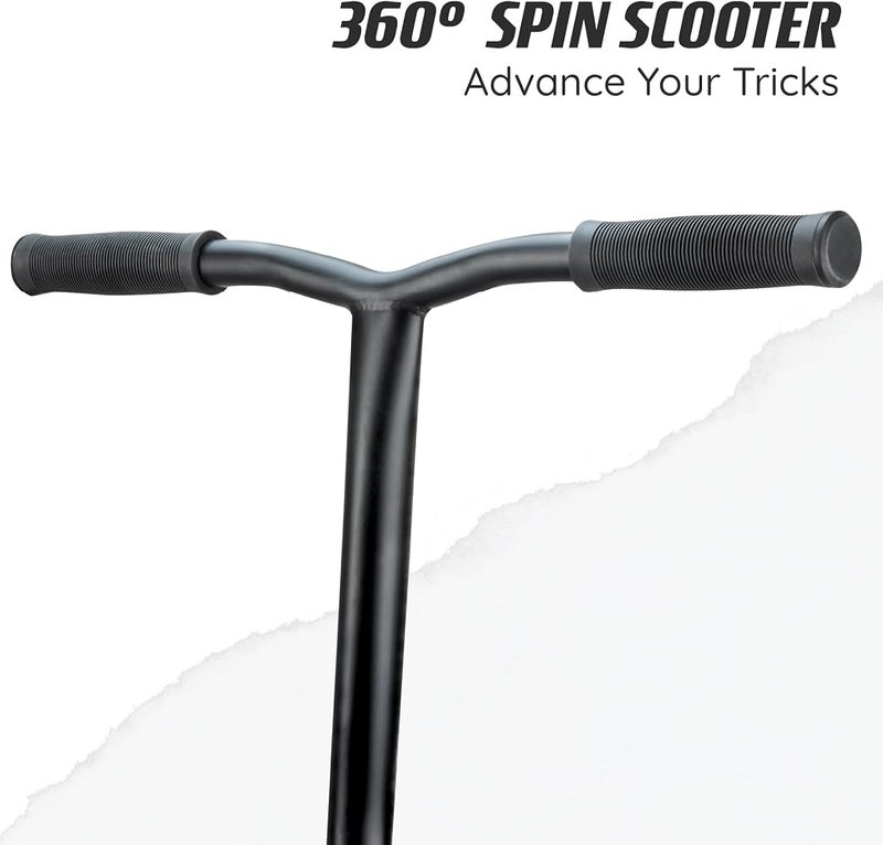 أوسبراي السكوتر الاستعراضي Osprey Stunt Scooter، مناسب للأولاد والبنات والأطفال والبالغين؛ مزود بقضيب دفع Kick T-Bar ومحامل من نوع ABEC 5، بألوان متعددة. - Image 3