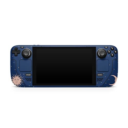 Tacky Design Purple Moon Skin LCD OLED Decal, Zodiac, Full Wrap Clouds, Steam Deck Sticker - Image 3