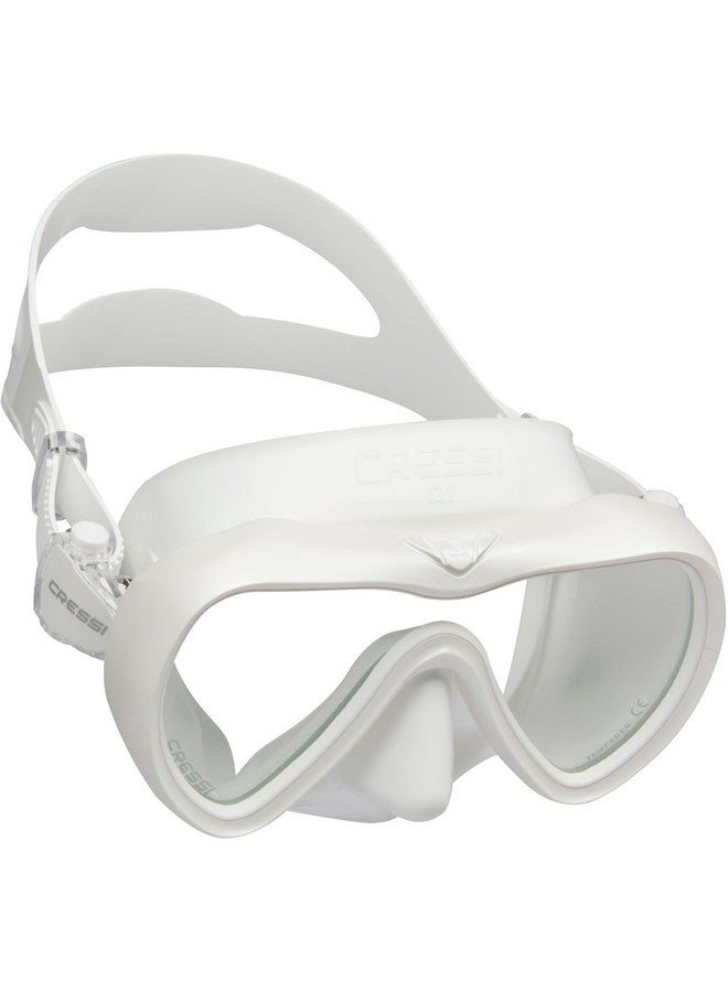 Cressi A1 White/White Clear Lens - Image 1