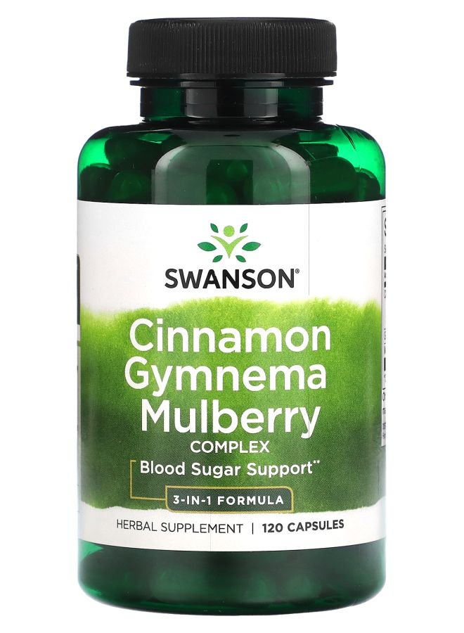 SWANSON Cinnamon Gymnema Mulberry Complex 120 Capsules