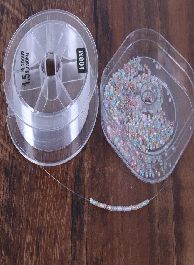 KONMAY Clear Fishing Wire with Case, 55Yards 0.7mm Monofilament Nylon Fishing Line, Invisible Craft String for Hanging Ornaments, Decorations, Crafting, Balloon Arch, Beading and Jewelry Making - Image 5