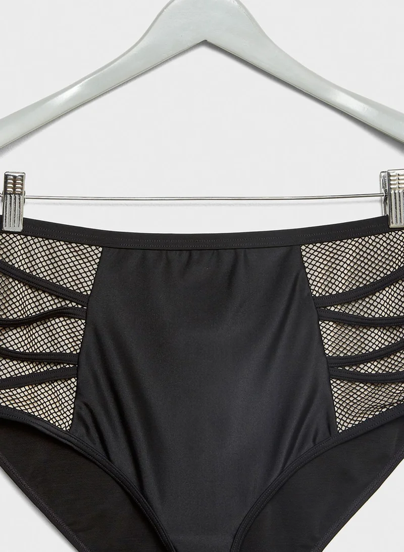 Hunter McGrady Hunter McGrady Mesh Insert Fishnet Bottom