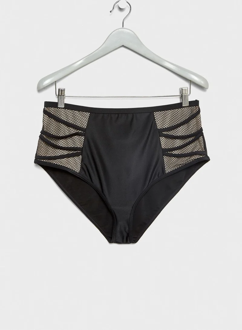 Hunter McGrady Hunter McGrady Mesh Insert Fishnet Bottom