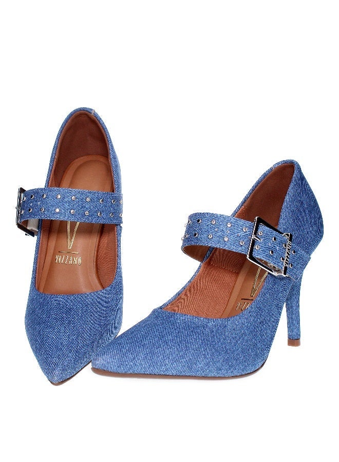 VIZZANO Mid Heels Shoes for Women – Classic Mid Heel Pumps for Girls & Ladies Office Wear - Image 3