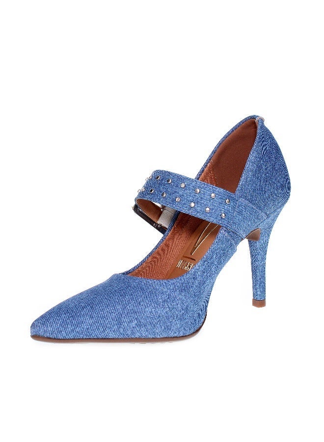 VIZZANO Mid Heels Shoes for Women – Classic Mid Heel Pumps for Girls & Ladies Office Wear - Image 2