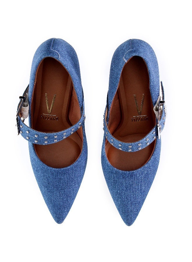 VIZZANO Mid Heels Shoes for Women – Classic Mid Heel Pumps for Girls & Ladies Office Wear - Image 5