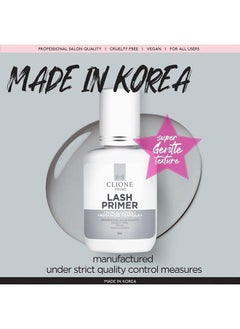 CLIONE PRIME Lash Primer For Eyelash Extensions - Clear Lash Cleanser, 0.5 Fl Oz  - Image 4