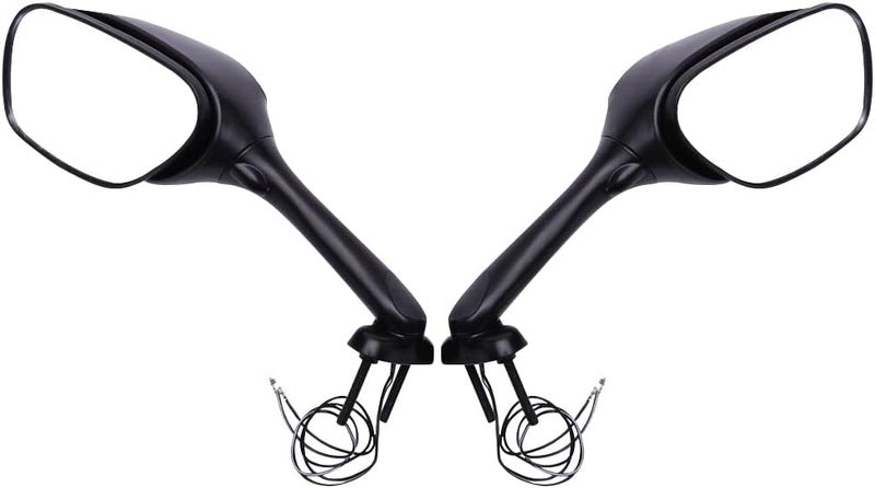 DREAMIZER Motorcycle LED Rear View Side Mirror with Turn Signal Lights - Compatible with GSXR 600 750 1000 - Image 2