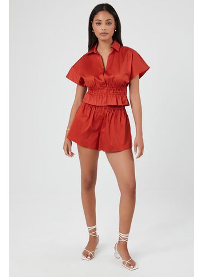 FOREVER 21 Smocked Flare Shorts - Image 5