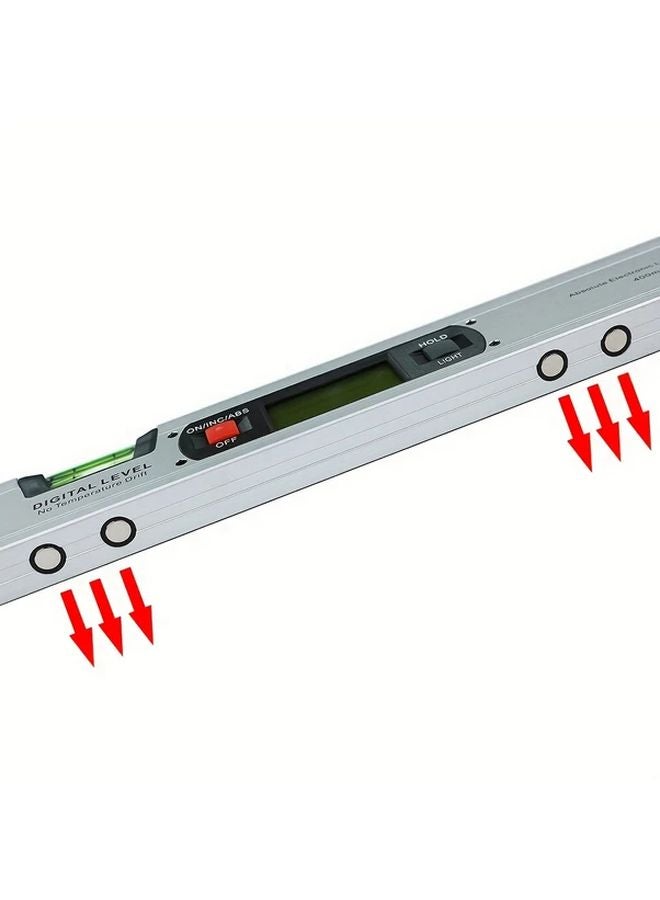 0 400mm Digital Magnetic Level High Accuracy Aluminum Alloy LED Display Battery Powered - Image 5