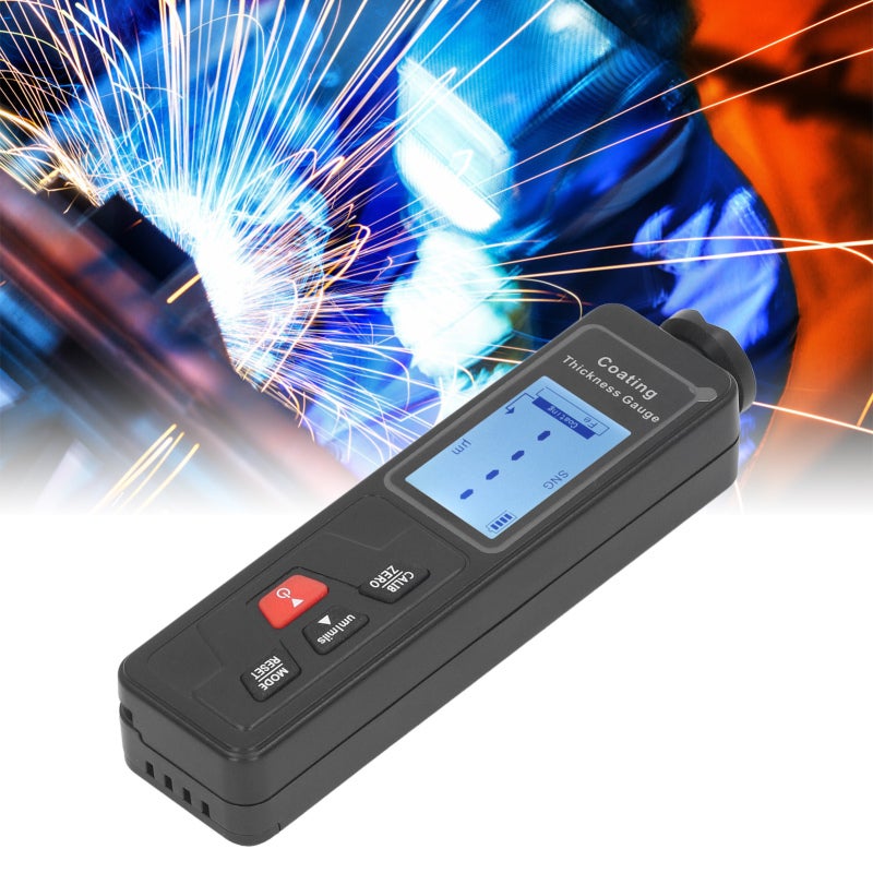 Coating Thickness Gauge Compact Portable Auto Material Recognition - Backlit Lcd Display Paint Thickness Tester for Automotive Coating Inspection, Metal Surface Measurement - Image 5
