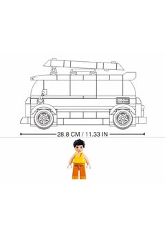 Sluban Sluban - Model Bricks TS-1 1/35 Surfer Car 276 Pieces - M38-B1191  - Image 5