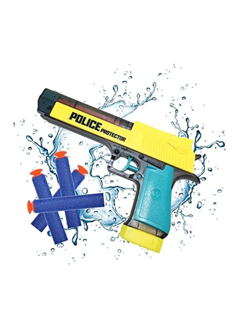 TOY GARDEN 2-in-1 Soft Bullet Gun & Water Gun Set with Handcuff and Police Badge – Kids Police Role Play Toy Game Set  - Image 1