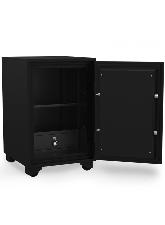 RIGID Fire Resistant Steel Safe with Dual Key Lock, 130Kg  - Image 4