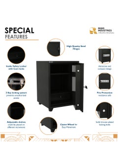 RIGID Fire Resistant Steel Safe with Dual Key Lock, 130Kg  - Image 4