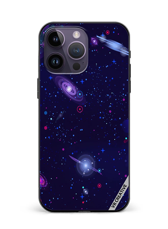 VR CREATIVE Protective Case Cover For Apple iPhone 15 Pro Max Galaxy Space Design Multicolour - Image 1