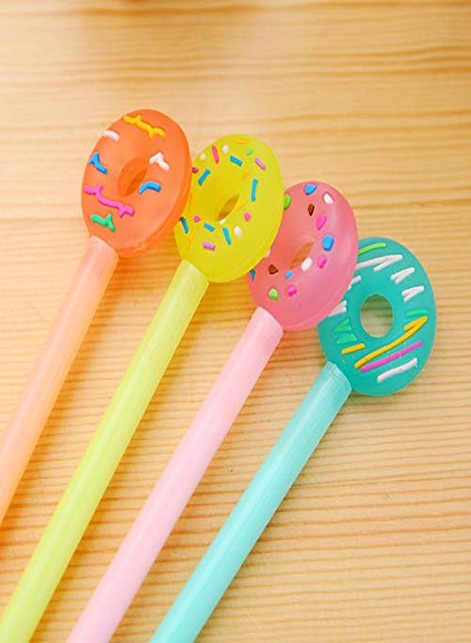 A'SHOP Blue Ink Donut/Candy Gel Pens 0.38 mm for School Going Kids (Set of 6 Pens) - Image 2