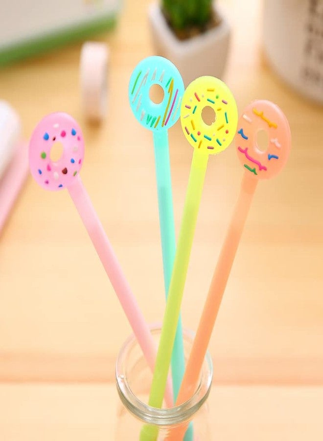 A'SHOP Blue Ink Donut/Candy Gel Pens 0.38 mm for School Going Kids (Set of 6 Pens) - Image 1