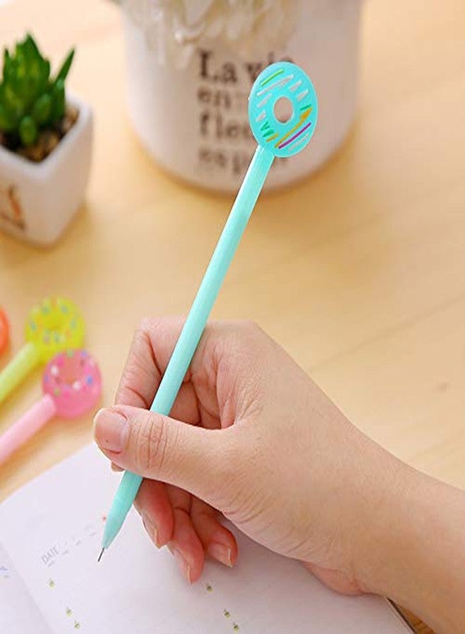 A'SHOP Blue Ink Donut/Candy Gel Pens 0.38 mm for School Going Kids (Set of 6 Pens) - Image 5