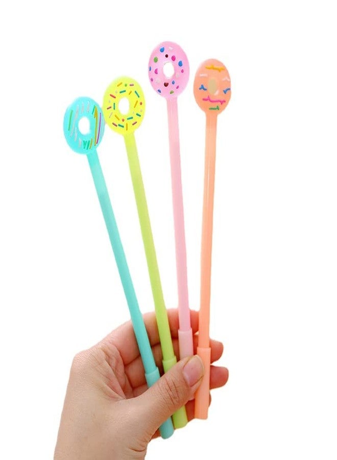 A'SHOP Blue Ink Donut/Candy Gel Pens 0.38 mm for School Going Kids (Set of 6 Pens) - Image 4
