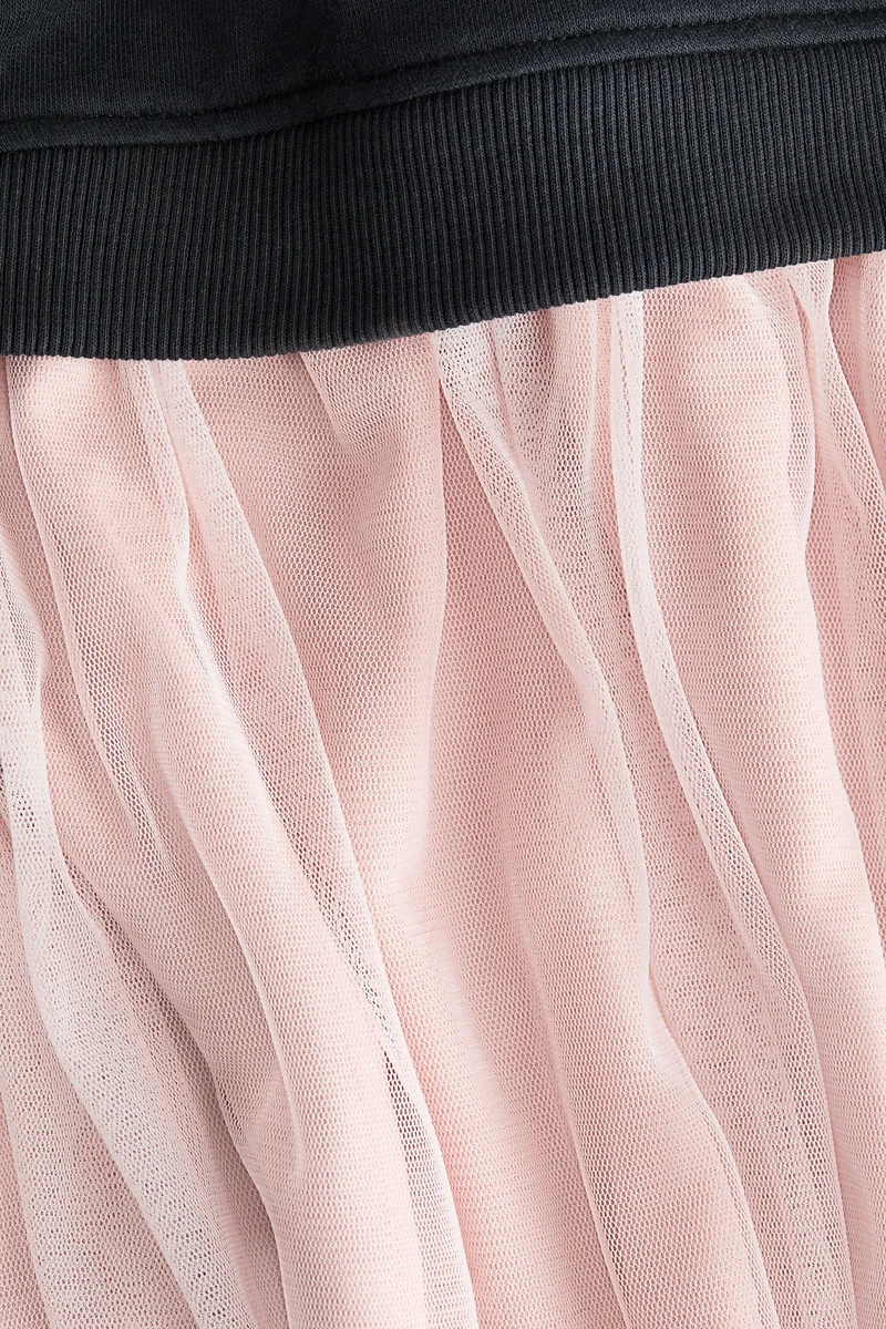 H&M Tulle-skirt sweatshirt dress