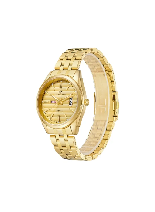 KENNETH SCOTT Men's Steel Analog Watch K23054-GBGC - 40 mm