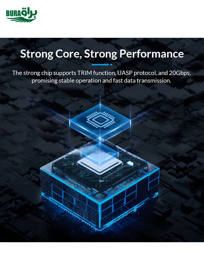 ORICO FV25C3-G2-SV 10Gbps USB3.2 Gen2 Type-C M.2 NVMe/NGFF(SATA) Dual Protocol SSD Enclosure(Silver)