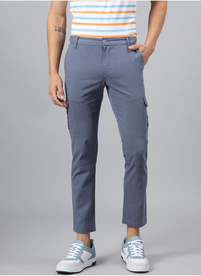 Hubberholme Mid Blue Pants For Men  - Image 1