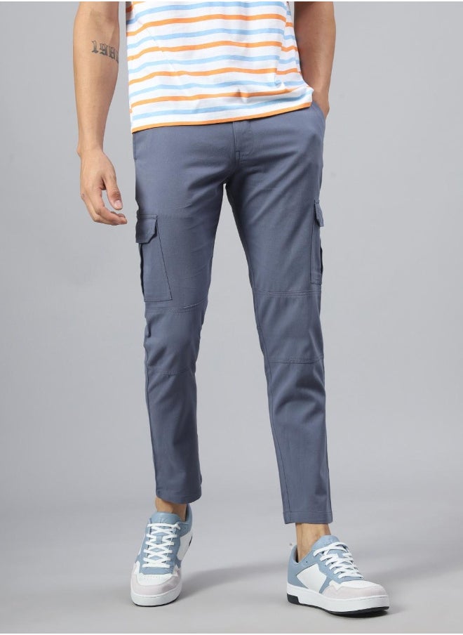 Hubberholme Mid Blue Pants For Men  - Image 3