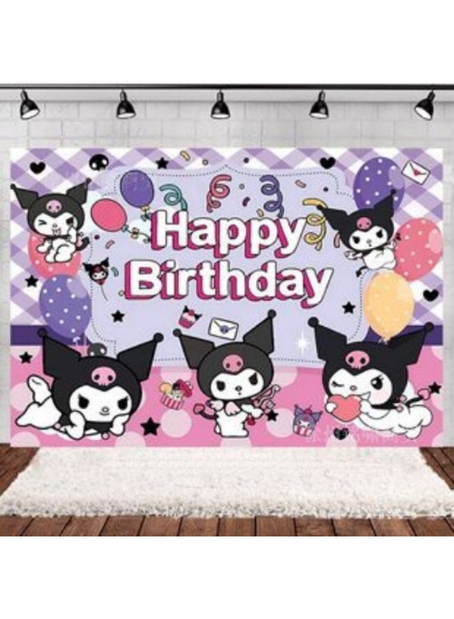 Kuromi Birthday Party Decoration Photography Background