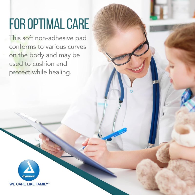 Dynarex NonAdherent PadsSterile Individually Packaged NonStick Wound and Burn Care Soft Highly Absorbent 3 x 4 1 Box of 100 NonAdherent PadsSterile - Image 4