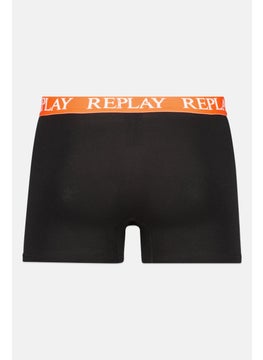 Replay Men 2 Pack Brand Logo Trunk, Black  - Image 2