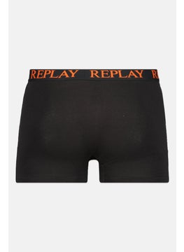 Replay Men 2 Pack Brand Logo Trunk, Black  - Image 3